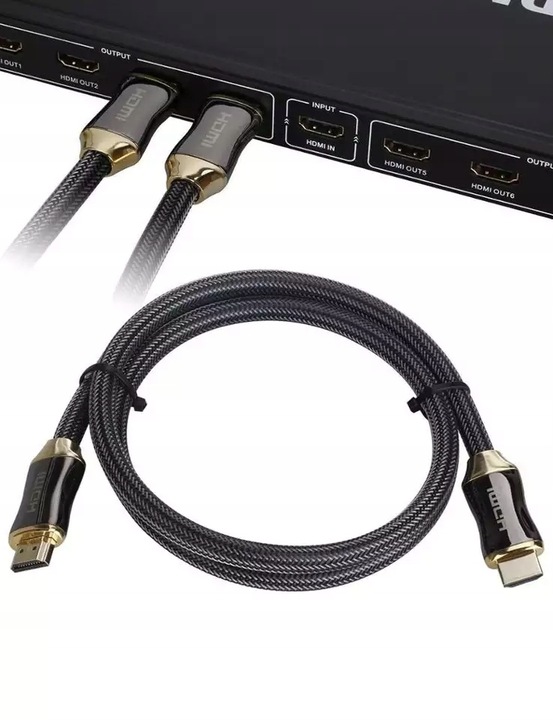 Kabel HDMI 2.0 High Speed UHD 4K 3D 2K MIEDŹ 15m