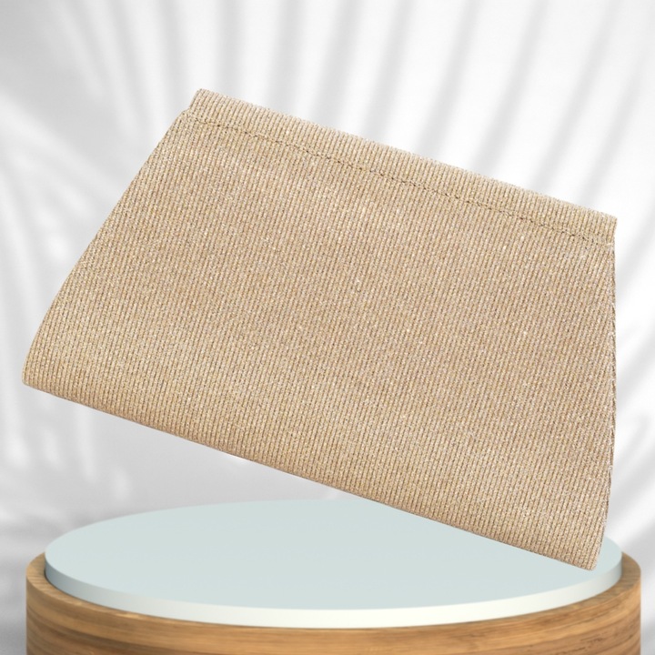 Kopertówka Wizytowa Mała ZŁOTA Torebka Wieczorowa ŁAŃCUSZEK Elegancka Mini