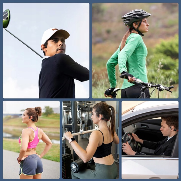 Bezprzewodowe kostne Bluetooth 5.2