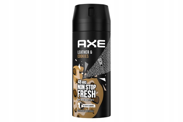 Axe Dezodorant dla Mężczyzn Spray Leather&Cookies 150ml x3