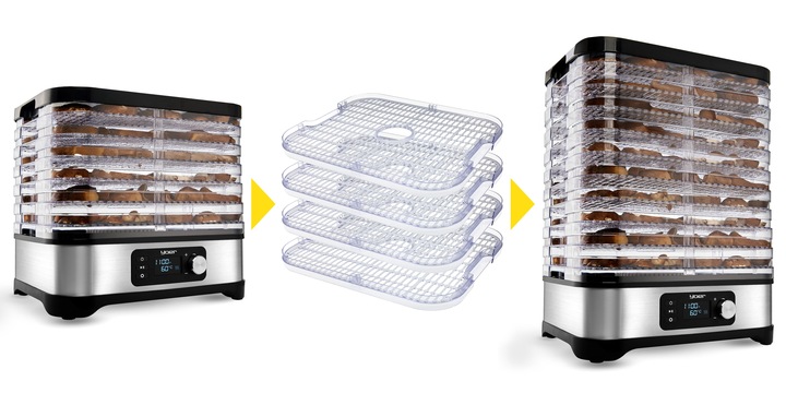 4 Sita Sito do suszarki do Grzybów Owoców Warzyw Ziół Yoer VitaSave FD01S