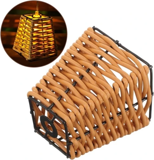 lampa solarna GIRLANDA 10ciepych LED dekoracja taras balkon koszyczek P-725