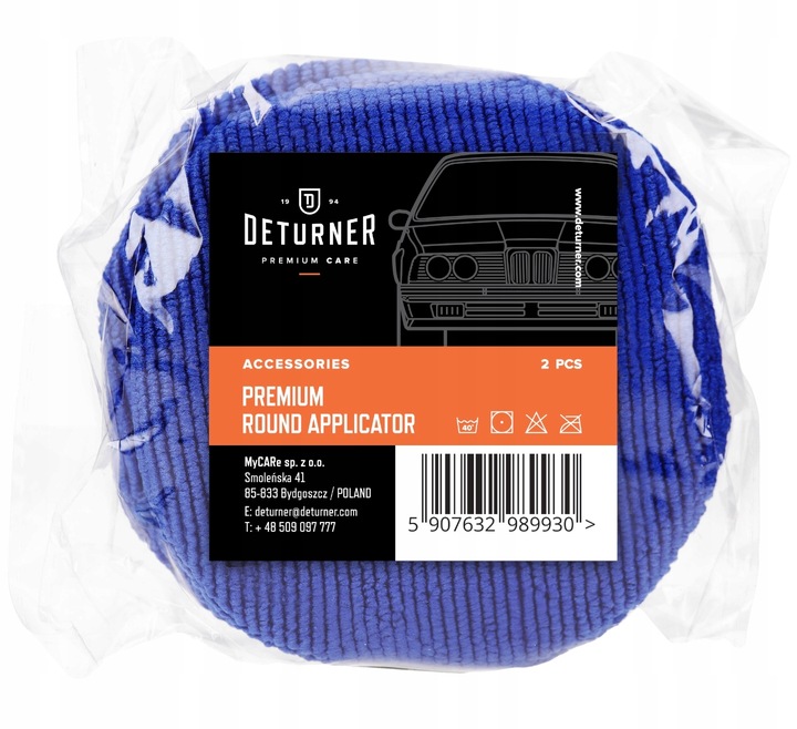 DETURNER PREMIUM ROUND APPLICATOR 2 SZTUKI APLIKATORY DO POWŁOK