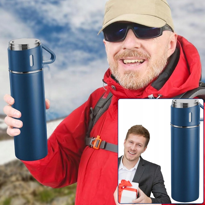 Termos Kubek Termiczny 500ml Na Gorące Napoje 12H Stal Nierdzewna 304