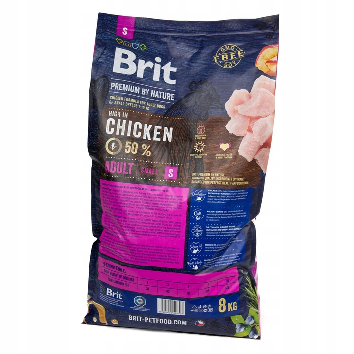 BRIT Premium Small Chicken sucha karma dla psa 8kg