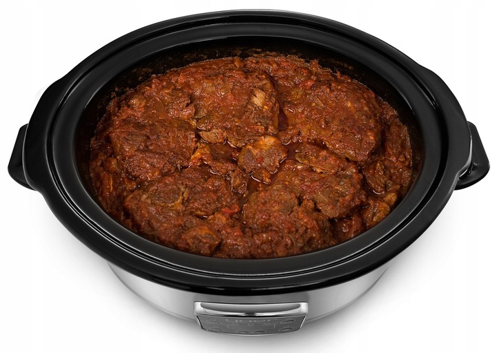 Wolnowar Slow Cooker Garnek ceramiczny 6,5L Yoer 320W INOX LCD +Programator