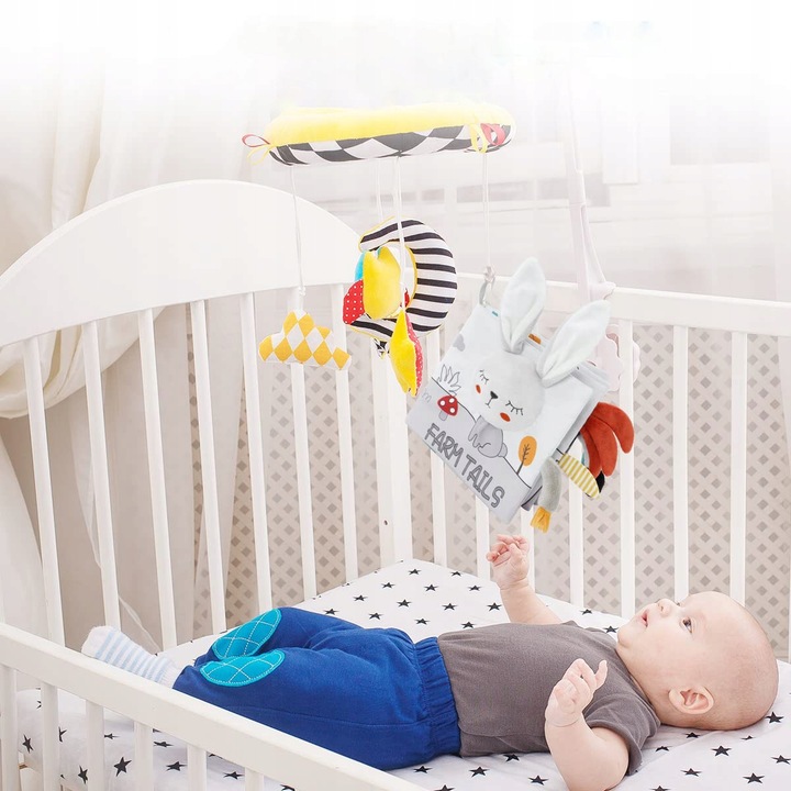 Marszczone książeczki dla niemowląt 3D Touch Feel High Contrast Sensoryczne