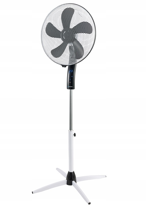 CICHY MOCNY WENTYLATOR WIATRAK PODŁOGOWY BLAUPUNKT ASF701 40dB 55W PILOT