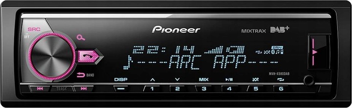 Pioneer MVH-X580DAB Radio samochodowe Bluetooth VarioColor MP3 + antena DAB