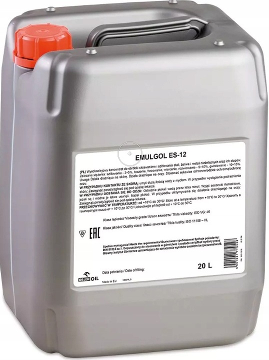 ORLEN CHŁODZIWO KONCENTRAT EMULGOL ES-12 20L