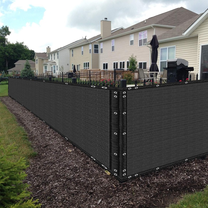 SIATKA CIENIUJĄCA 90% MASKUJĄCA MATA OSŁONOWA NA OGRODZENIE PŁOT 1,2x7,6m