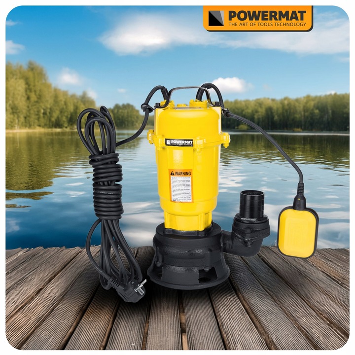 POMPA DO WODY BRUDNEJ SZAMBA z ROZDRABNIACZEM PŁYWAK 25000 l/h MŁYNEK