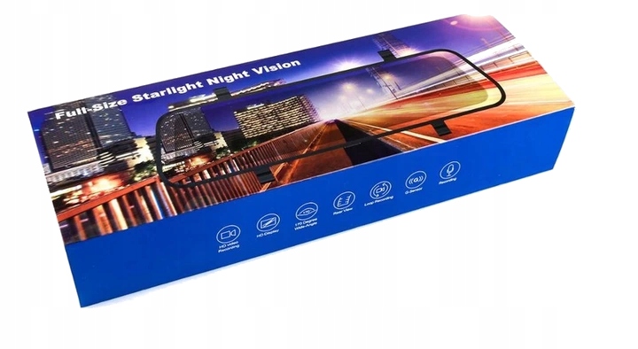 REJESTRATOR LUSTERKO FULL HD 9.66 KAMERA TYŁ