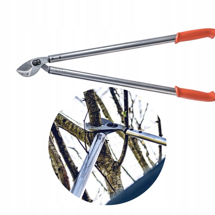 NOŻYCE KOWADEŁKOWE OGRODOWY DWURĘCZNY do GRUBYCH GAŁĘZI LOWE 22 80cm 45 mm