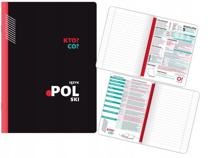 Komplet Zestaw ZESZYTÓW TEMATYCZNYCH kl 7-8 a5/60k + kolorowe ściągi 10 szt