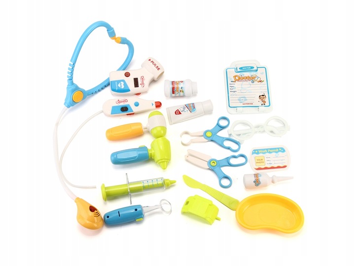 WÓZEK LEKARSKI Mały Doktor Z Akcesoriami Czerwony