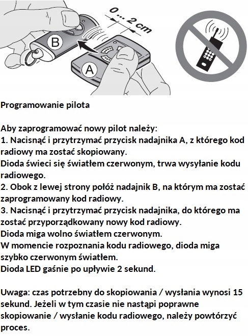 Hormann Pilot HSE4BS czarny 868Mhz 4511738