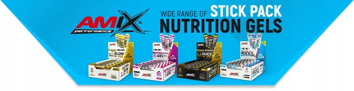 Amix Quick Gel SZYBKOWCHŁANIALNY ŻEL ENERGETYCZNY dla sportowców - kartonik
