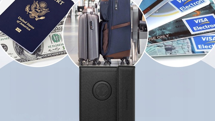 Lokalizator GPS MILI portfel podróżny z lokalizatorem MiTag APPLE IOS