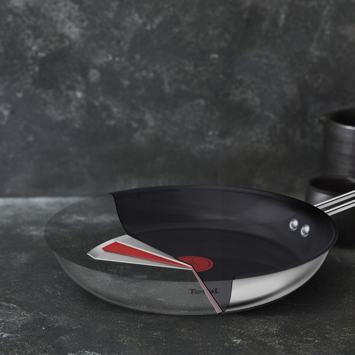 Patelnia TEFAL Nordica 20 cm stal indukcja powłoka ceramiczna