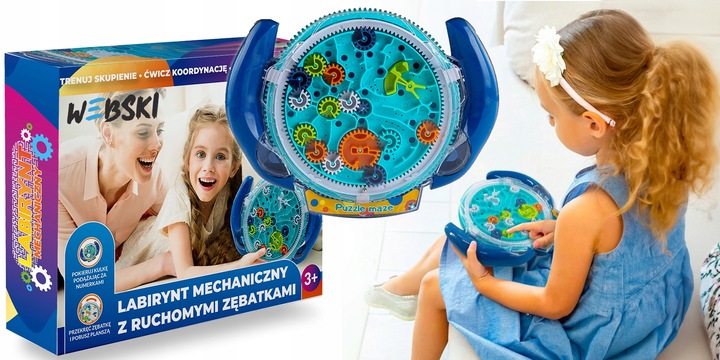 NAJLEPSZY PREZENT DLA 3 4 5 6 7 8 9 LATKA Gra logiczna Labirynt 3D ZABAWKA