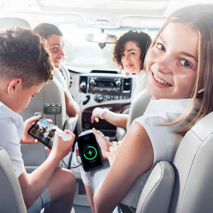 Rozdzielacz Gniazda Zapalniczki Samochodowej Ładowarka 12-24V Port USB-C