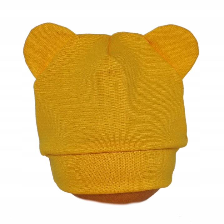 BAWEŁNIANE CZAPECZKI DLA NOWORODKÓW kolory MISIE