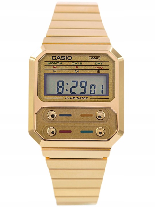 ZEGAREK CASIO A100WEG 9A VINTAGE GOLD RETRO UNISEX