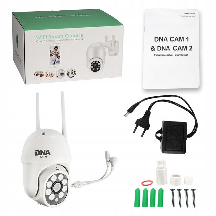 KAMERA WIFI IP SMART ZEWNĘTRZNA OBROTOWA FULL HD 2MP 1080p ZOOM 4x DETEKCJA