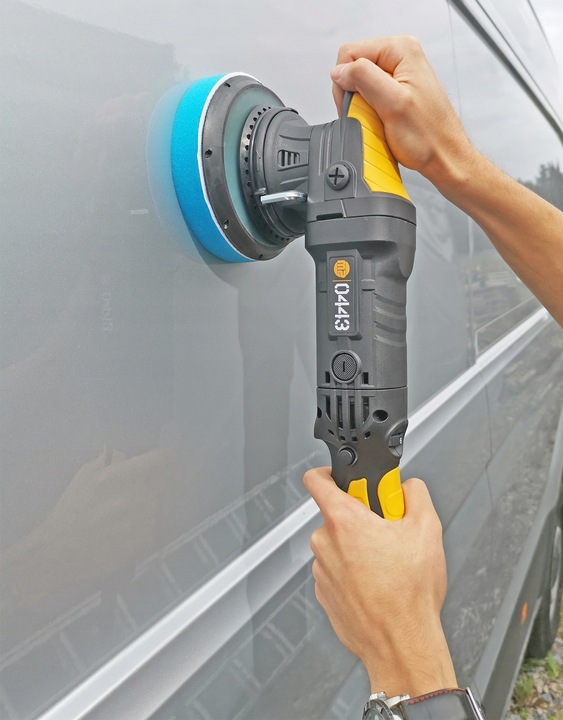 POLERKA SAMOCHODOWA OSCYLACYJNA DUAL ACTION SKOK 21MM 1500W +3 GĄBKI MP0443