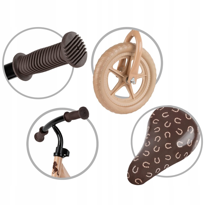 ROWEREK BIEGOWY JEŹDZIK KIDWELL REBEL KOŁA 12" LEKKI REGULOWANY BEŻOWY