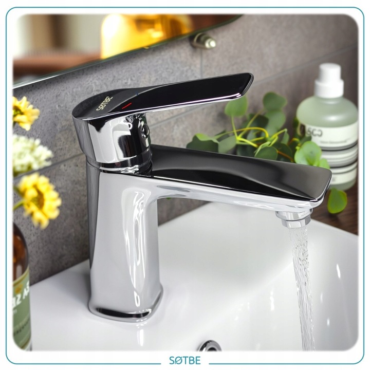 Kran do umywalki stojący bateria do łazienki umywalkowa oszczędna SOTBE