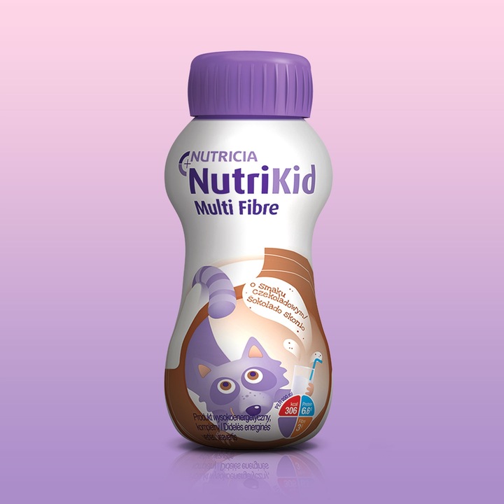 NutriKid Multi Fibre CZEKOLADA 4x200ml