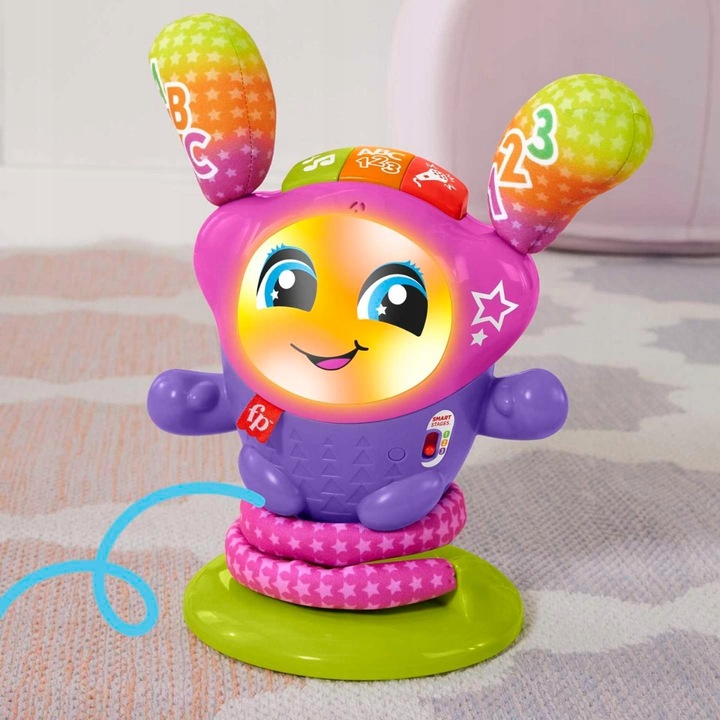 FISHER PRICE INTERAKTYWNA TANECZNA DJ-ka zabawka edukacyjna +9m HRD21