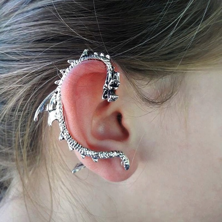 KOLCZYK NAUSZNICA SMOK DRAGON E02