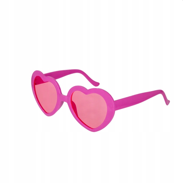 OKULARY SERCA SERDUSZKA RÓŻOWE WALENTYNKI