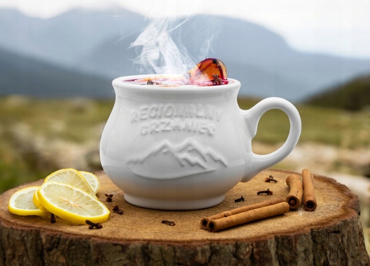 Komplet 2x KUBEK kamionkowy DO GRZAŃCA na grzane wino piwo zestaw do wina