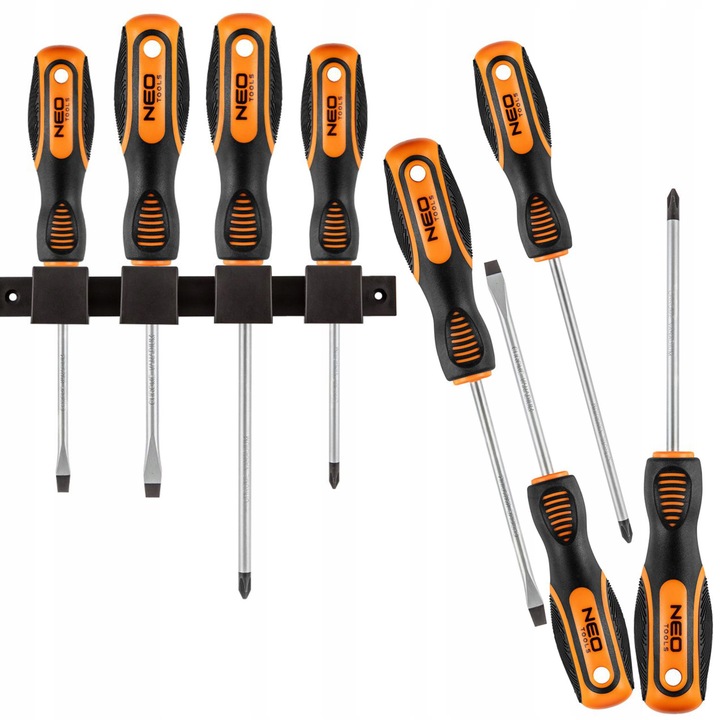 NEO ZESTAW WKRĘTAKÓW ŚRUBOKRĘTÓW 4 ELEMENTY MAGNES + UCHWYT 04-191