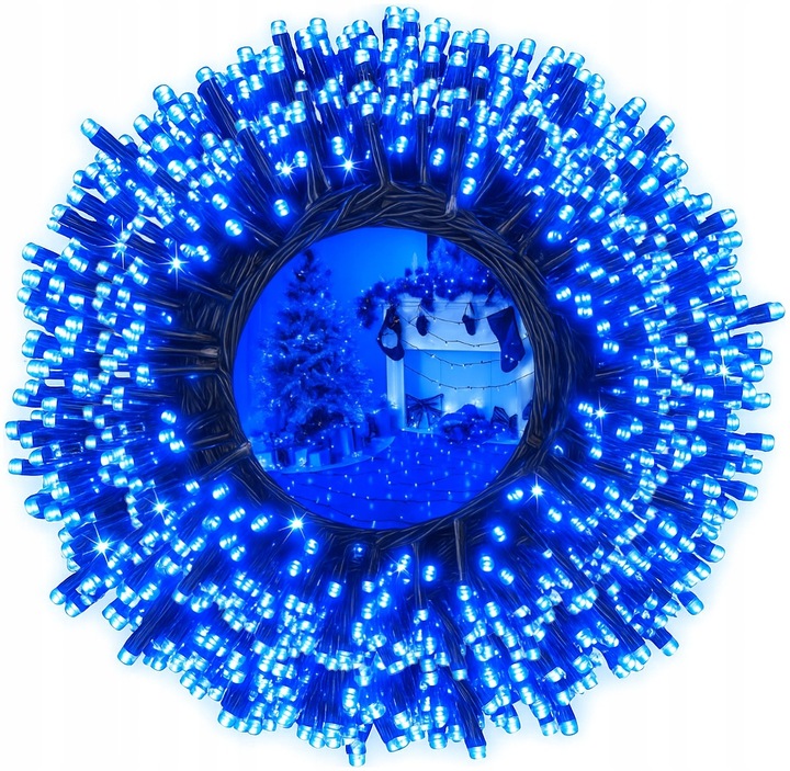 Lampki Choinkowe 1000 LED Niebieskie ZEW / WEW