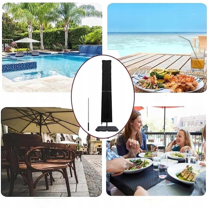 POKROWIEC OCHRONNY NA PARASOL OGRODOWY 240x57/57cm