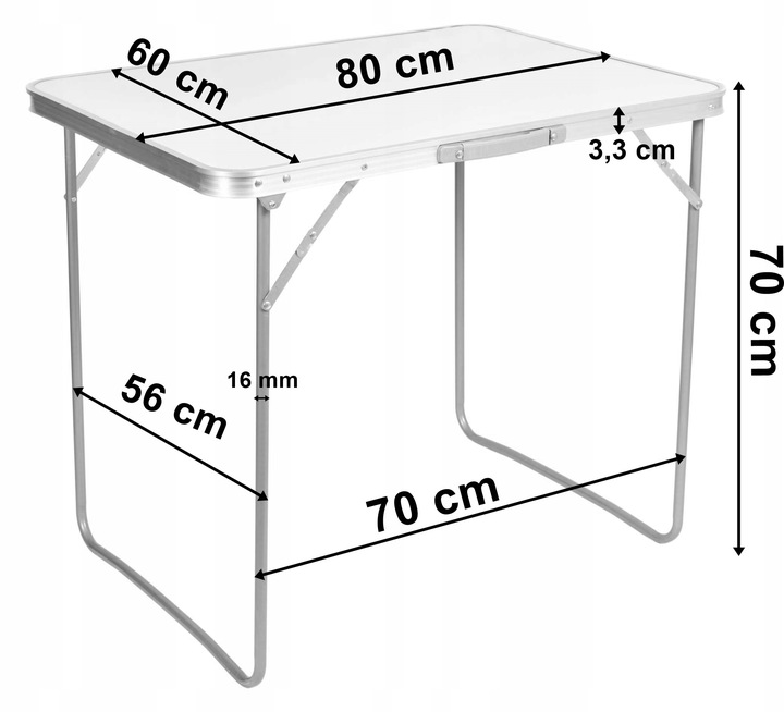 STOLIK KEMPINGOWY TURYSTYCZNY NA BIWAK POD NAMIOT SKŁADANY W WALIZKĘ PIKNIK