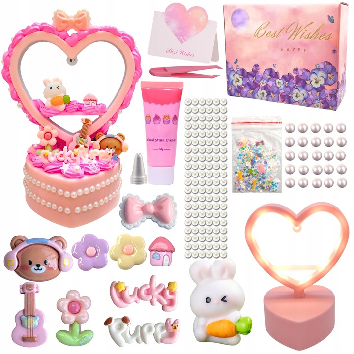 DIY ZESTAW TWORZENIA LAMPKA NOCNA LED KREATYWNY DLA DZIECI PREZENT