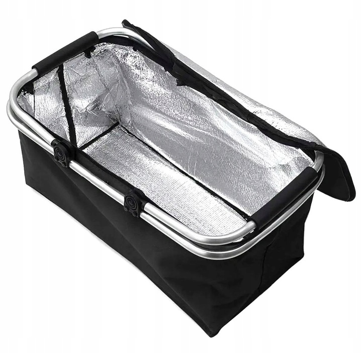 KOSZ PIKNIKOWY TERMICZNY SKŁADANY TORBA TERMICZNA TURYSTYCZNA PIKNIK BIWAK