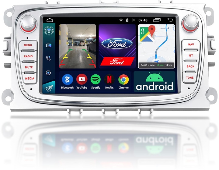 RADIO NAWIGACJA ANDROID FORD KUGA S-MAX GALAXY MONDEO FOCUS C-MAX BLUETOOTH