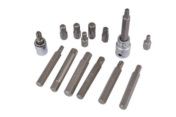 ZESTAW BITÓW KOŃCÓWKI IMBUS TORX SPLINE 40el FARYS