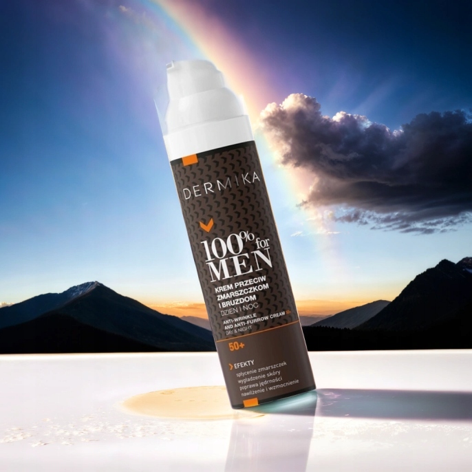 KREM DO TWARZY DLA MĘŻCZYZN 50+ DERMIKA FOR MEN PRZECIWZMARSZCZKOWY 100ML