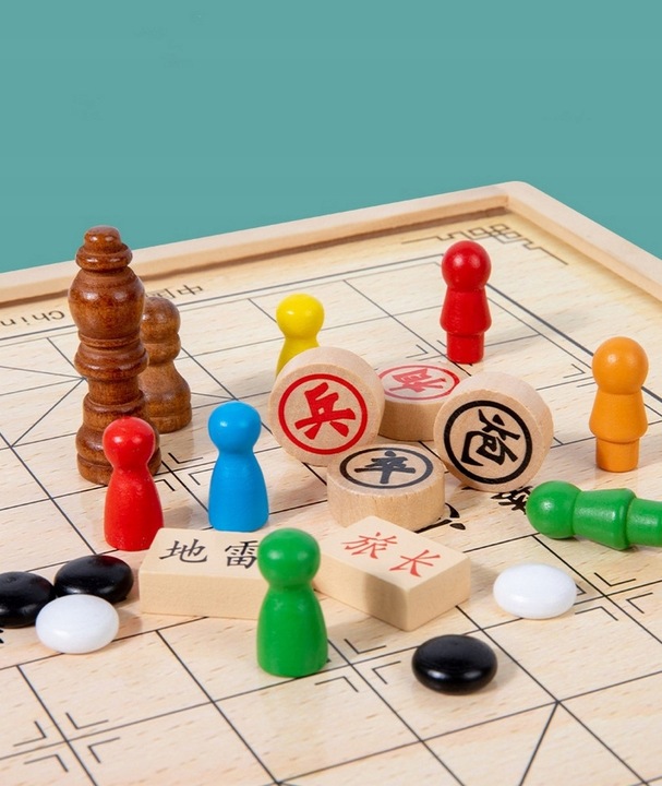 ZESTAW GIER PLANSZOWYCH 10W1 NAJPOPULARNIEJSZYCH CHIŃCZYK SZACHY BACKGAMMON