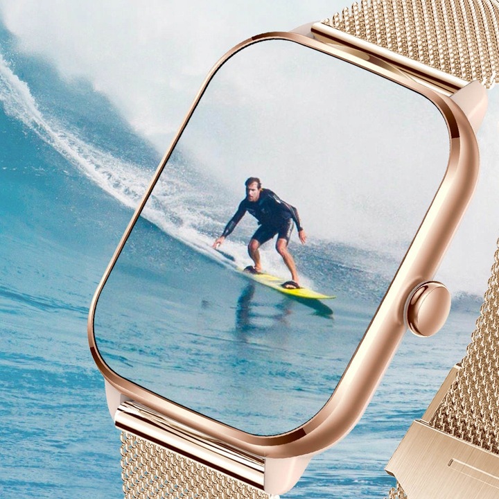 SMARTWATCH ZEGAREK DAMSKI ROZMOWY MENU PL PULS SPORT 2 PASKI SMART WATCH