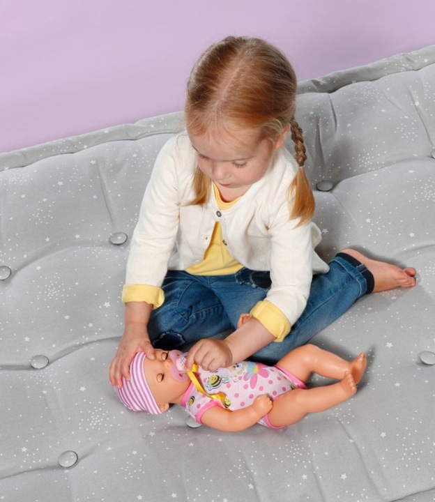 Baby born Lalka Interaktywna Lena 7 Funkcji Bobas Niemowlę Dziewczynka