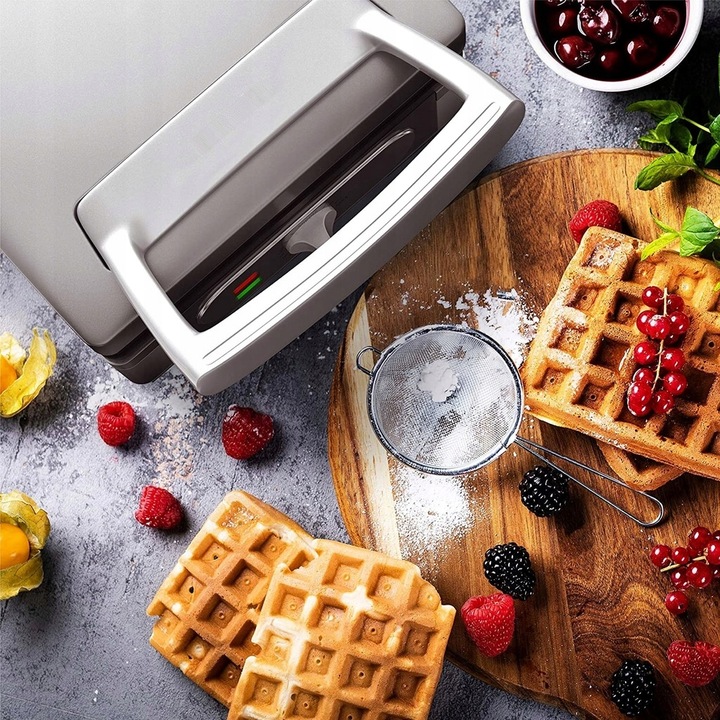 GOFROWNICA 1400W XXL 2 CHRUPIĄCE PUSZYSTE GOFRY XXL DUŻA SOLIDNIE WYKONANA